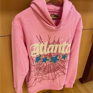 Pink Graphic Cowl Neck Sweater